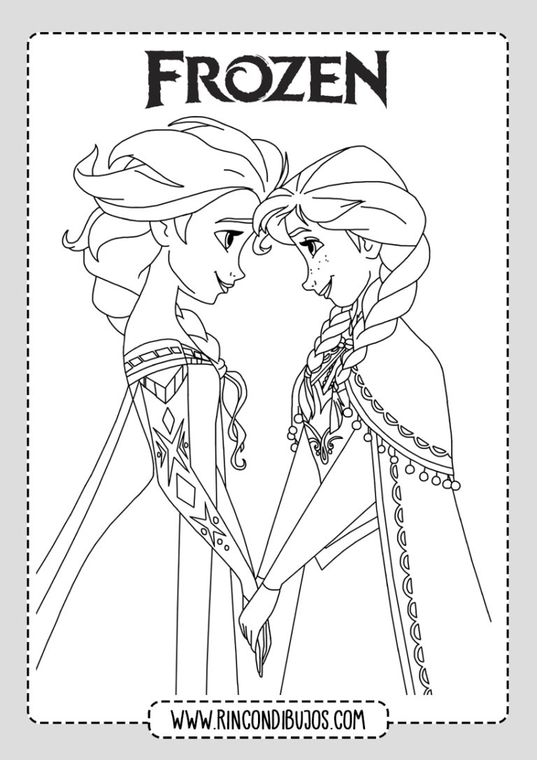 Anna Y Elsa Para Colorear Rincon Dibujos