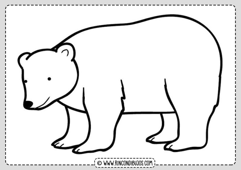 Dibujo Oso Polar Rincon Dibujos