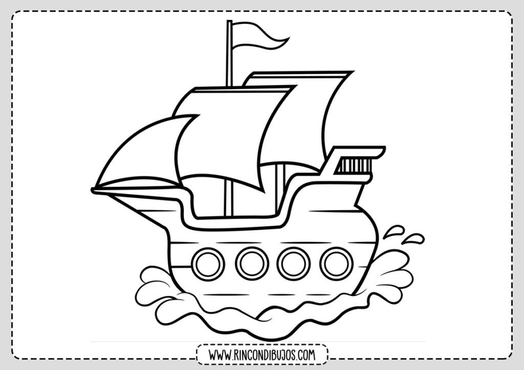 Dibujos De Barcos Para Colorear Imprimir Y Colorear