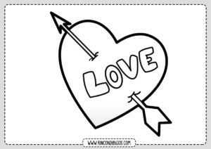 Dibujos de Corazones para colorear | Laminas Gratis