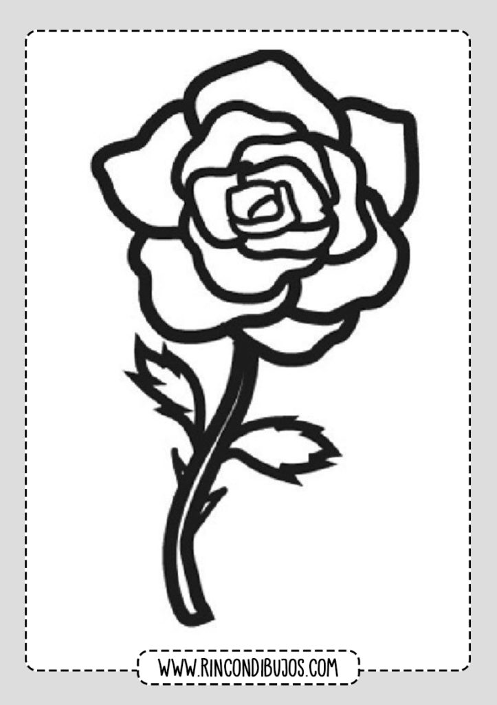 Dibujos De Rosas Para Colorear Imprimir Y Pintar Rosas Gratis 5659