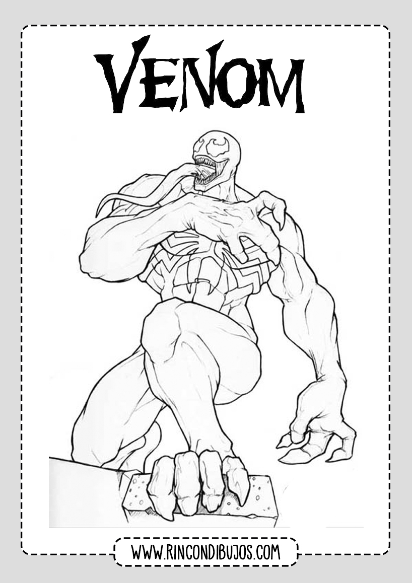 Dibujos de Venom Para Colorear GRatis