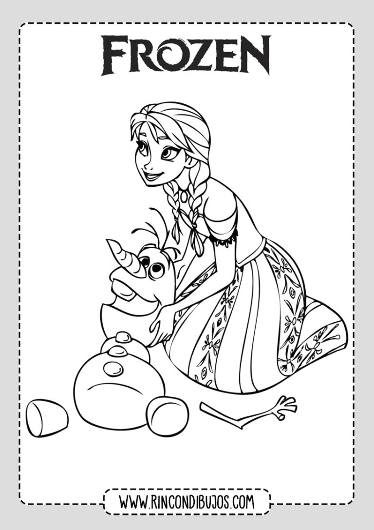 Dibujos de Frozen para Colorear Imprimibles y Gratis