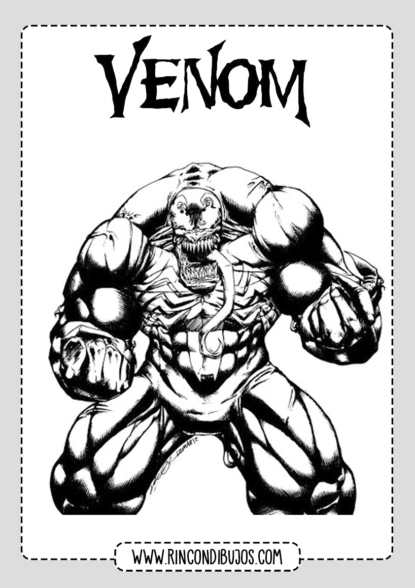 Venom Drawings for Coloring