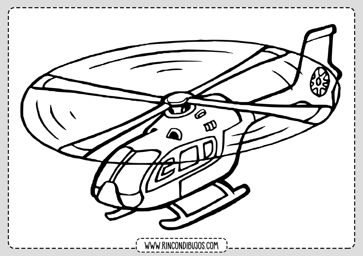 Dibujos De Helicopteros Volando Colorear Rincon Dibujos